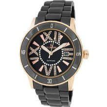 Le Chateau Black Ceramic Women's Watch With Black Mother Of Pearl Face 5870rs-bk