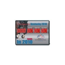 led countdown clocks for christmas red led digital number black acryli