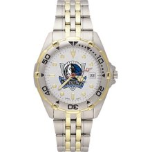 Logoart Nba Dallas Mavericks Men's All Star Bracelet Watch With Team Logo Dial