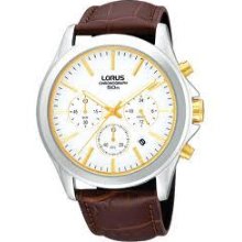 Lorus By Seiko Gent's Chronograph Strap Watch Rt383ax9