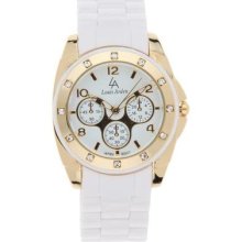 Louis Arden La7033 Round White Gold Watch