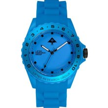 LRG Unisex Latitude Analog Plastic Watch - Blue Rubber Strap - Blue Dial - WLAT104001-BL62