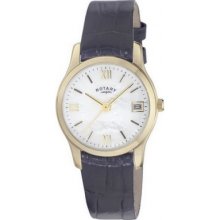 LS02368-41 Rotary Ladies Eco Dress Gold Plated Watch