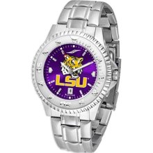 LSU Tigers Louisiana State Men's Stainless Steel Dress Watch