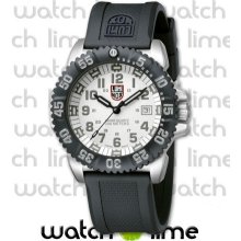 Luminox 3150 Series Steel Colormark Rubber Strap (Silver) 3157