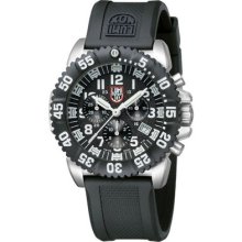 Luminox Mens Navy Seal Colormark Black Dial Chronograph Watch 3181