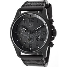 Luminox Watches Men's Chronograph Black Dial Black Genuine Leather Bla