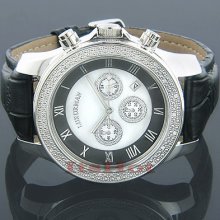 Luxurman Watches Mens Diamond Watch 0.25ct Freeze