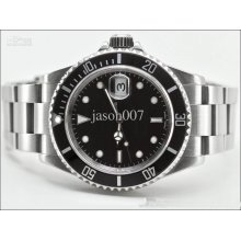 Luxury Men Mechanical Watches Automatic Submariner Stainless Black D