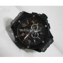 Luxury Mens Black Big Bang King Mechanical Power Kinetic Mens Watch