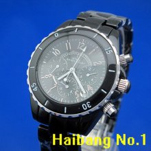 Luxury Men's Day Date Analog Quartz Gift Classic Sports Gift Watch Black D8