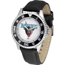 Maine Black Bears Mens Leather Wrist Watch