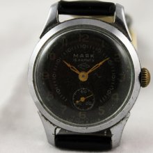 MAJAK Very RARE men's watch 16 Jewels Black Dial made in USSR