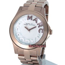 Marc By Marc Jacobs Women Large 40mm Rose Gold Layered Steel Mbm3135