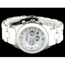 Marc by Marc Jacobs Mens Pelly White Out Watch MBM2565