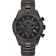 Marc Ecko Cut & Sew Saber Black IP Watch - Black