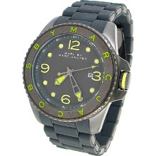 Marc Jacobs Men's Gray Rubber Divers Sport Watch Mbm2569