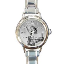 Marilyn Monroe Vol 2 16 Starter Italian Charm Links Round Watch 05