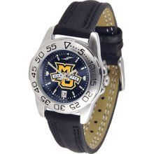 Marquette wrist watch : Marquette Golden Eagles Ladies Sport Leather AnoChrome Watch