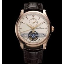 Master Grande Tradition Tourbillon 43 (PG / Silver / Leather Strap)