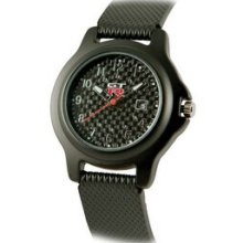 Matsuda Ladies Discovery Watch W/ Carbon Fiber Dial & Pu Strap