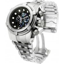 Menâ€™s Invicta Zeus Bolt Reserve Chrono Stainless & Black Mop Watch 0820