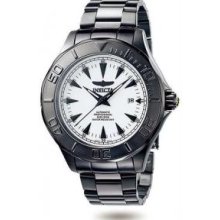 Menandamp;apos;s Black Stainless Steel Pro Diver Automatic White Dial - Watch