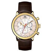 Men's 88 RUE DU RHONE Chronograph Watch with Champagne Dial (Model: