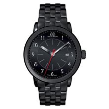 Men's 88 RUE DU RHONE Black PVD Stainless Steel Watch with Black Dial