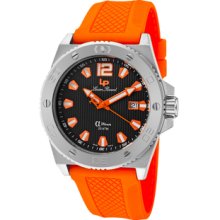 Men's A Diver Black Dial Orange Rubber