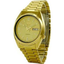 Men's Automatic Seiko 5 Gold Tone