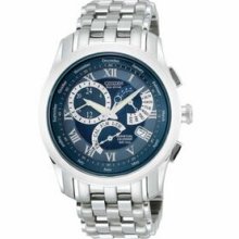 Mens' BL800054L Citizen Chronograph Eco-Drive Watch W/Blue Dial Promotional