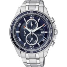 Men's Citizen Eco-Drive Titanium Chronograph Watch CA0345-51L ...