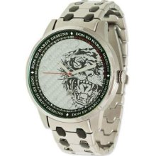 Mens Ed Hardy Midnight Silver Watch Xwa3741