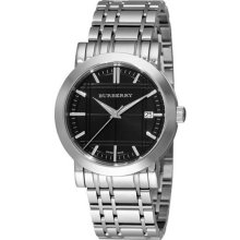 Men's Heritage Stainless Steel Case and Bracelet Black Dial Date Displ