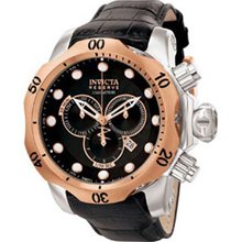 Men's Invicta Reserve Venom Collection Watch with Round Black Dial