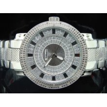 Mens Jojino/jojo/joe Rodeo Diamond Watch Crush Dial .25 Ct Big Face 46mm Pj-1038