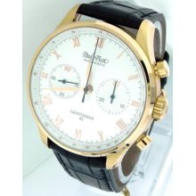 Men's Paul Picot Gentleman 42 18k Rose Gold Automatic Chronograph Watch