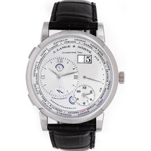 Men's Platinum A. Lange & Sohne Lange 1 Time Zone (or Timezone) Watch 116.025