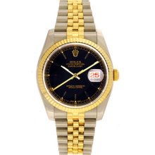 Men's Rolex 2-Tone Datejust Steel & Gold Watch 116233