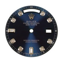 Mens Rolex Day-Date President AM Diamond Dial, Blue, White Gold