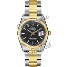 Men's Rolex Oyster Perpetual Datejust Watch - 116203_BlkIO