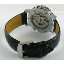 Mens Romen No. Leather Precise Mechanical Auto Watch Freeship Cool