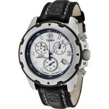 Men's Rugged Field Chronograph White Textured Dial Black