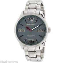 Mens Sharp Watch Field And Stream Stainless Steel Blue Face Dial Casual Watch