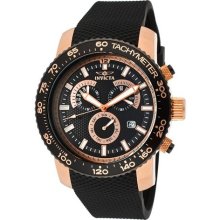 Men's Specialty Chronograph Black Textured Dial Black Textured Po ...