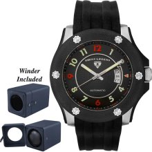 Men's Speedster Automatic Black Rubber ...