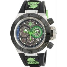 Men's Subaqua Noma IV Black and Green Dial Quartz Date Display Stainless Steel C