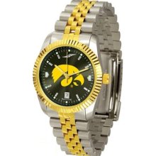 Mens Wrist Watches - Iowa Hawkeyes Executive AnoChrome Men's Watch