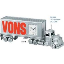 Metal container truck w/ clock ($17.97 @ 50 min)